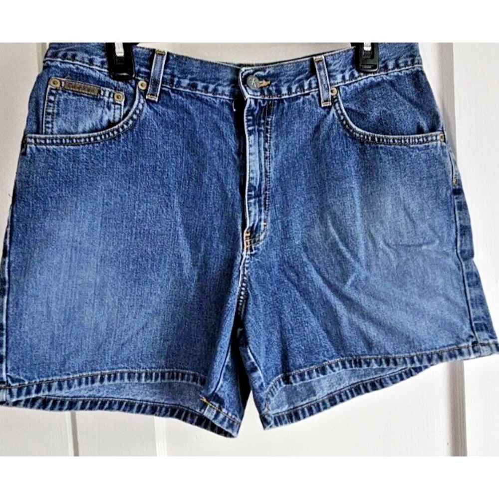 Vtg Calvin Klein denim shorts made in USA women Sz 11 inseam 5"